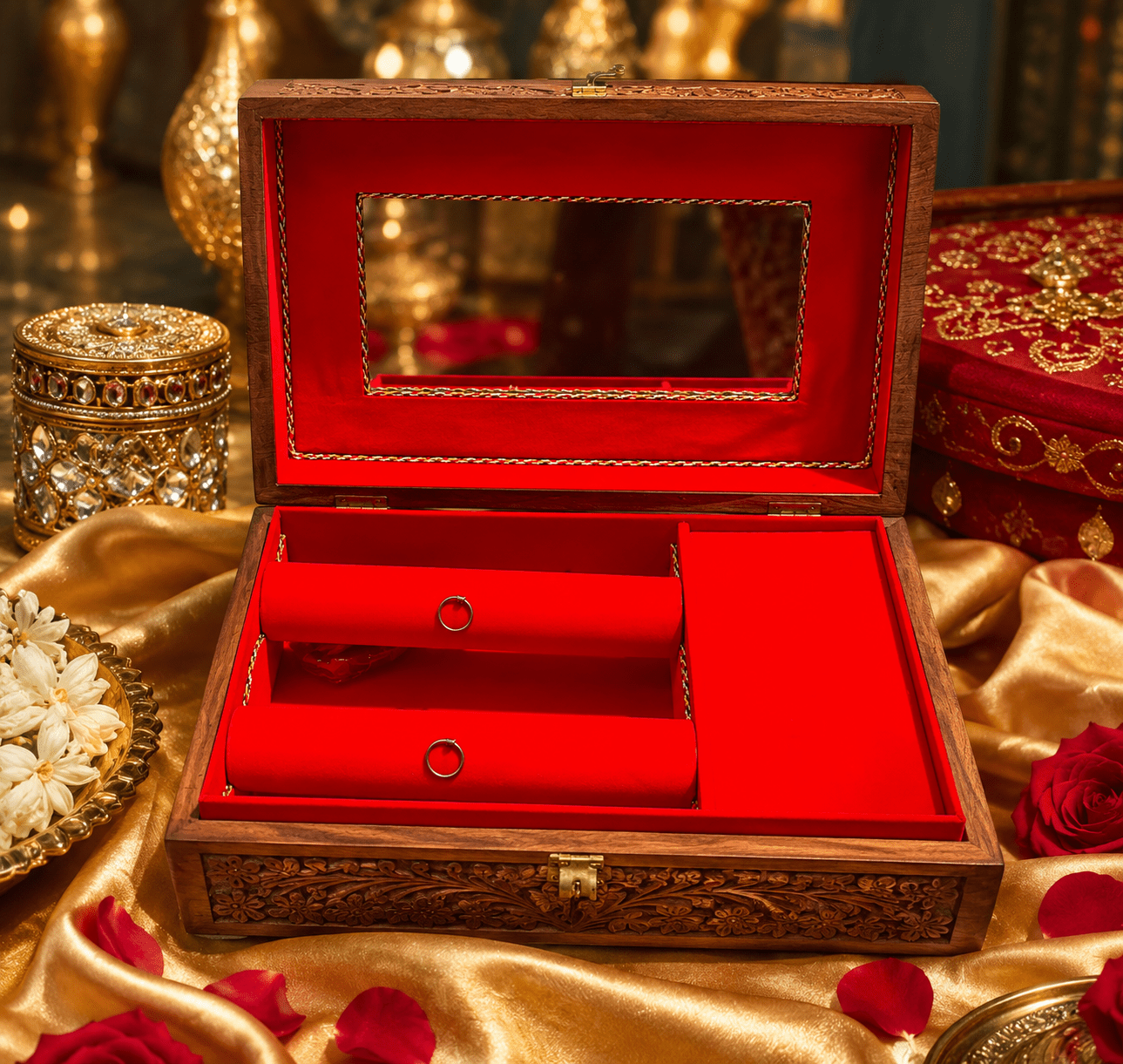 Wood Choora & Kaleeray Box - Touch Of Elegance