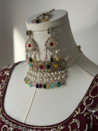 Zinnia Multi-Color Choker Set | Ready-to-ship - Touch Of Elegance