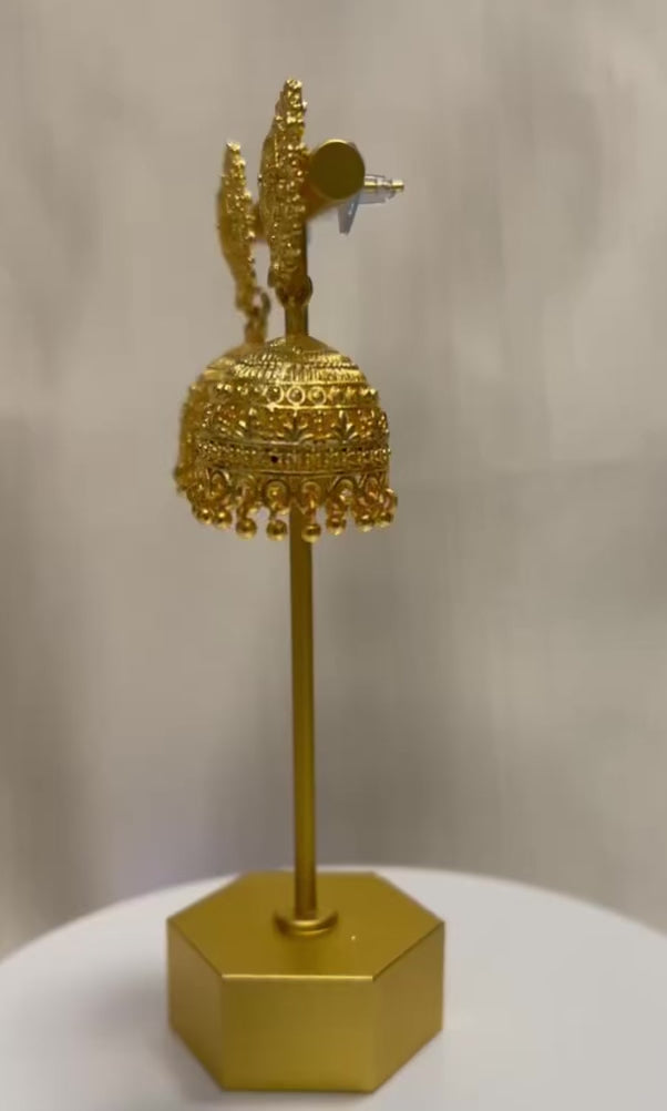 Gold Jhumki Earrings | Ready-to-ship