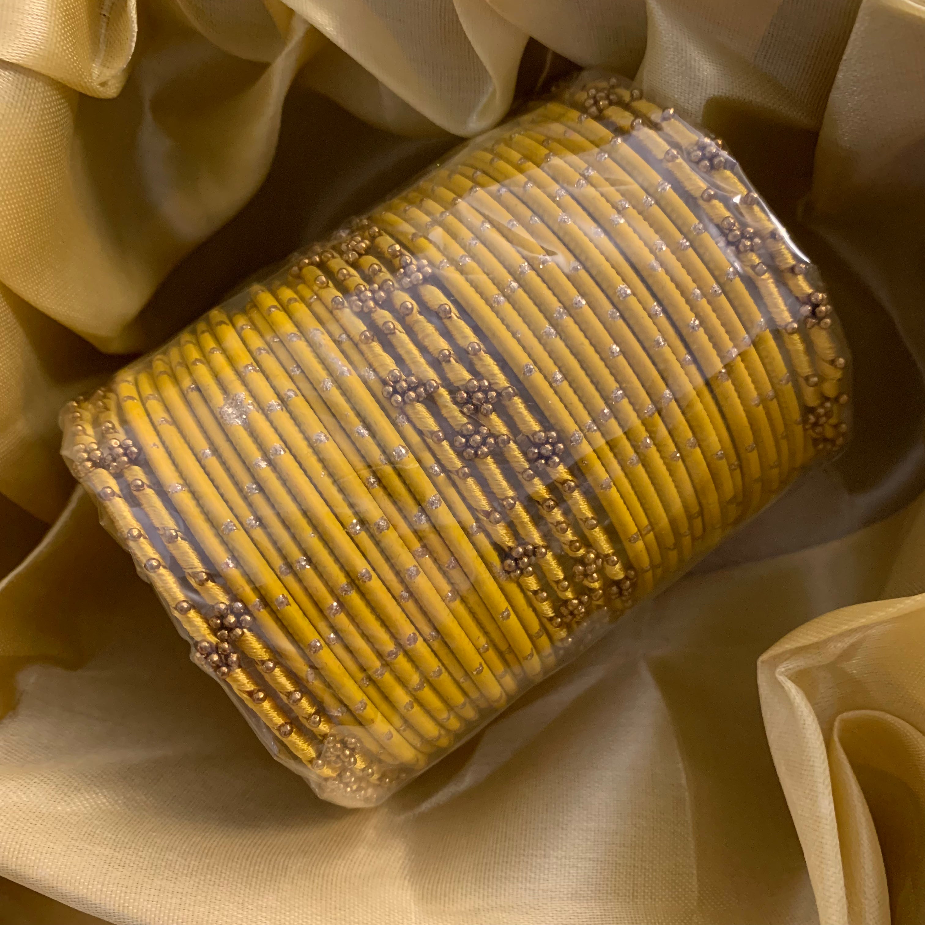 Yellow Bangle Set | Ready-to-ship