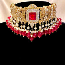 Load image into Gallery viewer, Red Jewel Choker
