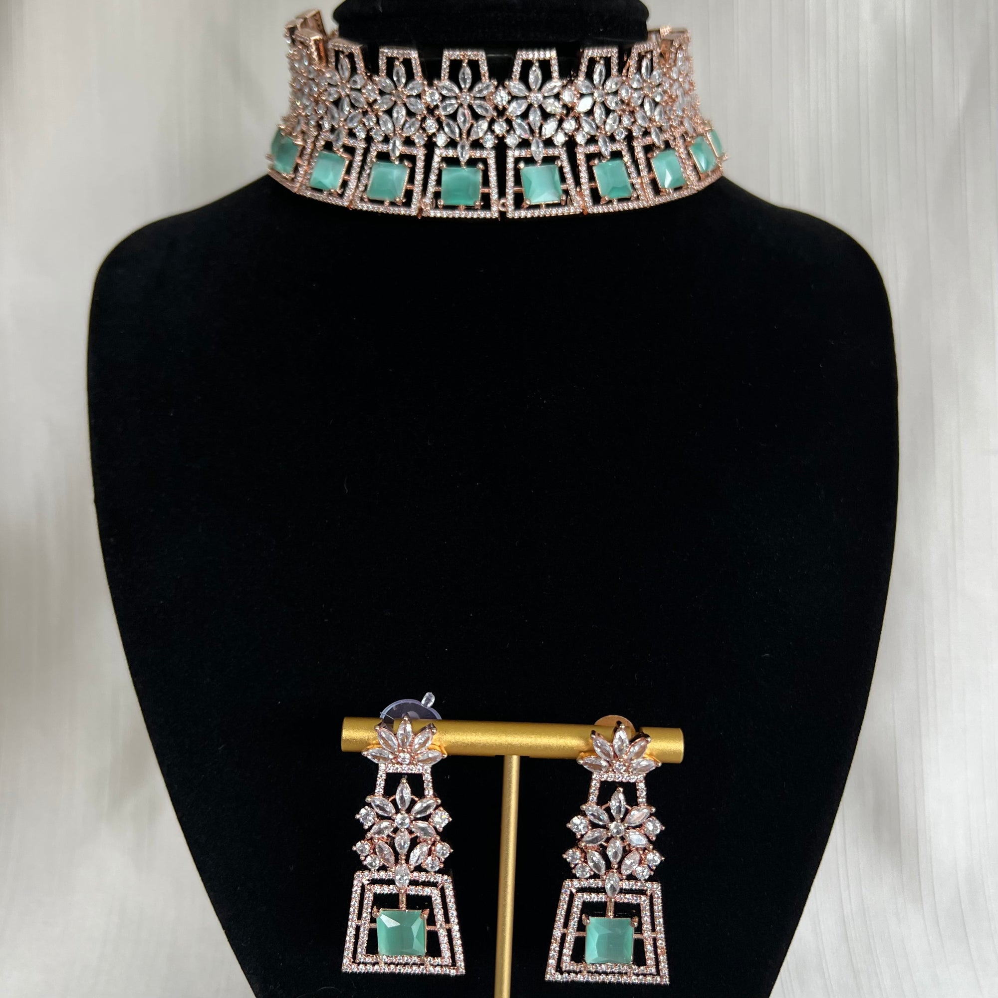 Jade American Diamond Set | Ready-to-ship
