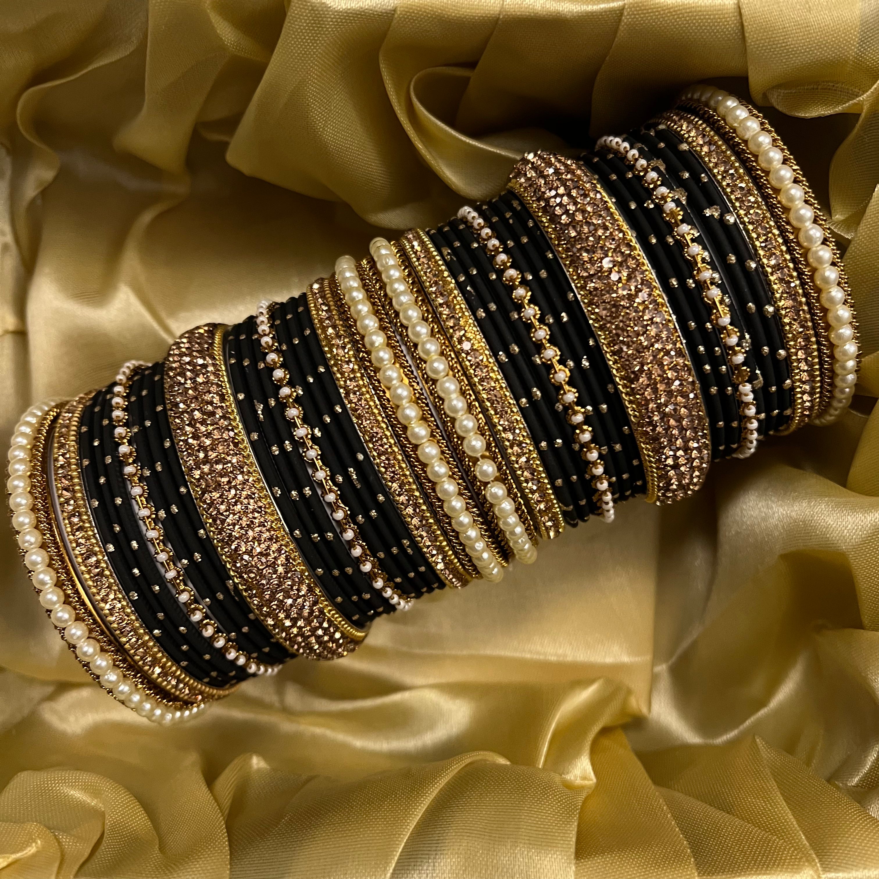 Black Bangle Set | Ready-to-ship