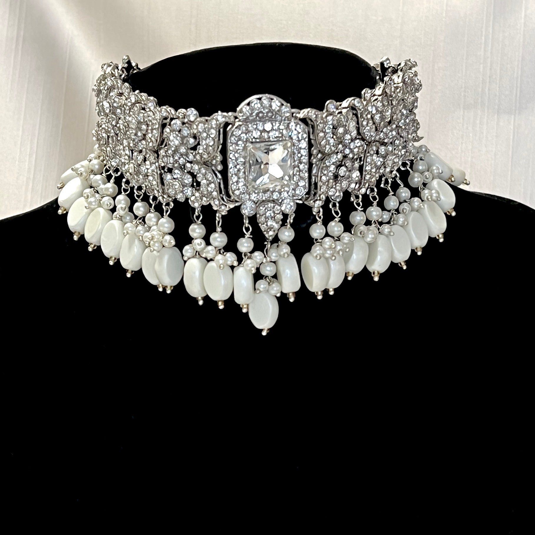 White Jewel Choker | Pre-order
