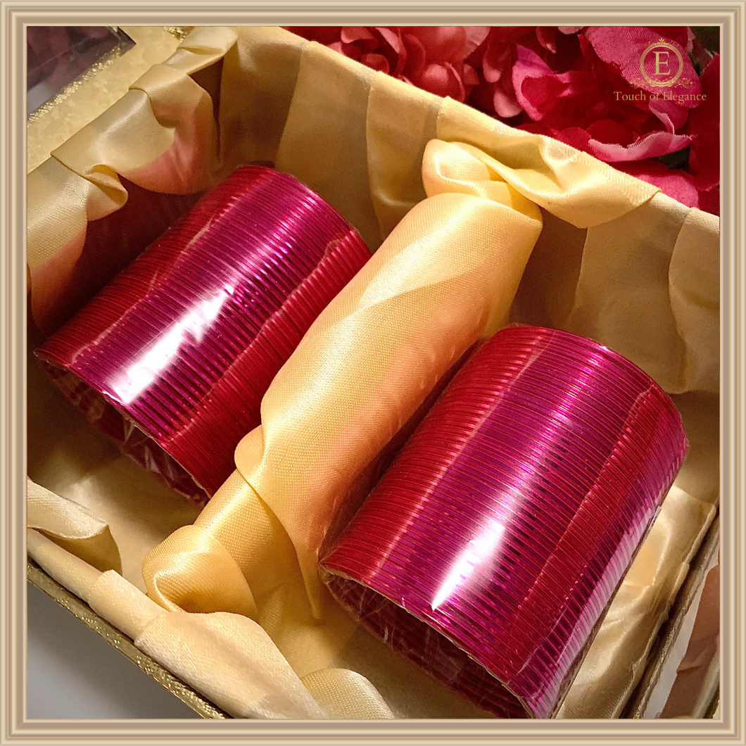 Magenta / Hot Pink Bangles (size 2.6)