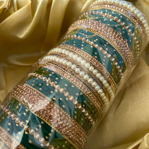 Bottle 2025 green bangles