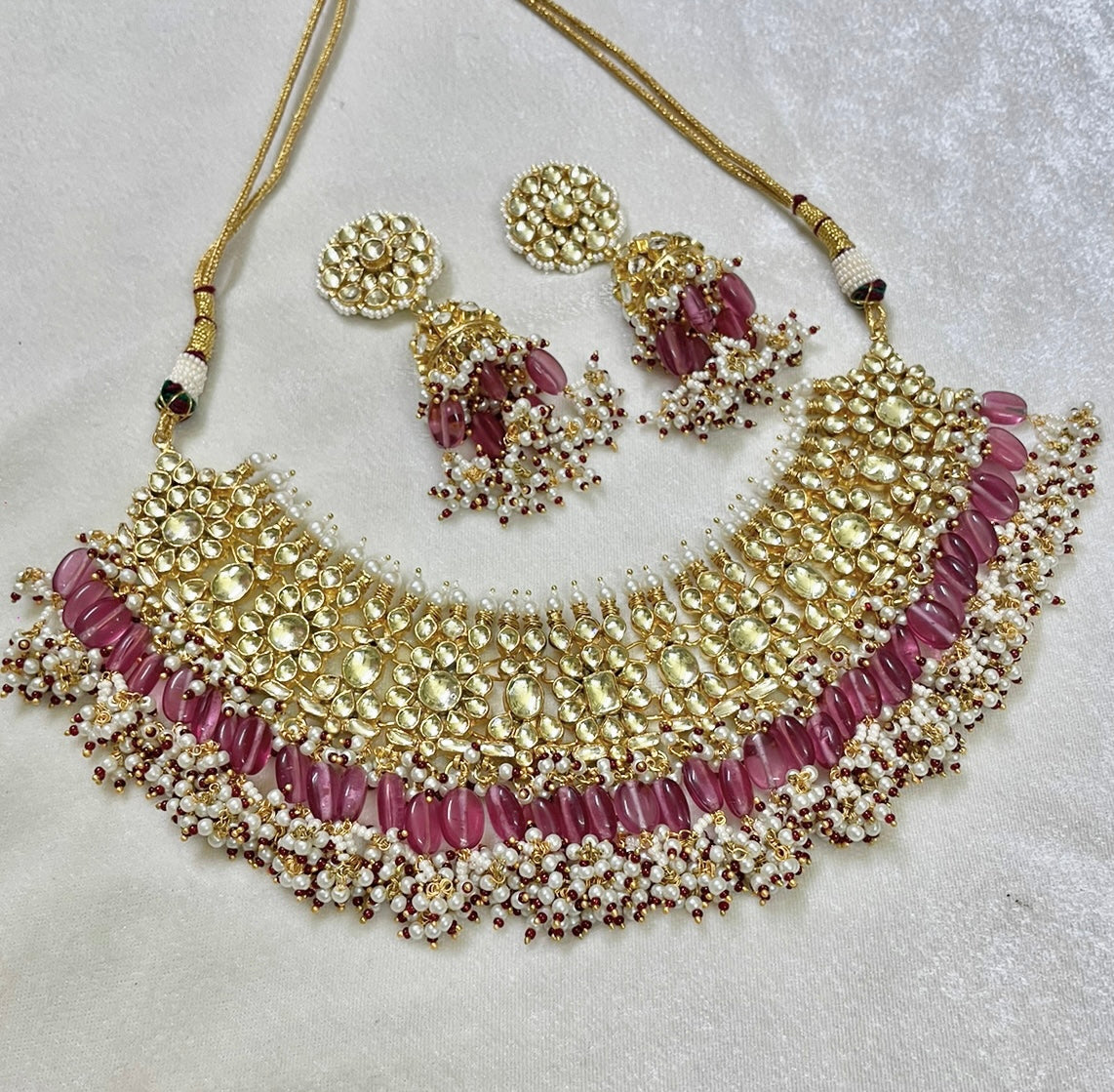 Pink Kundan Set | Pre-order