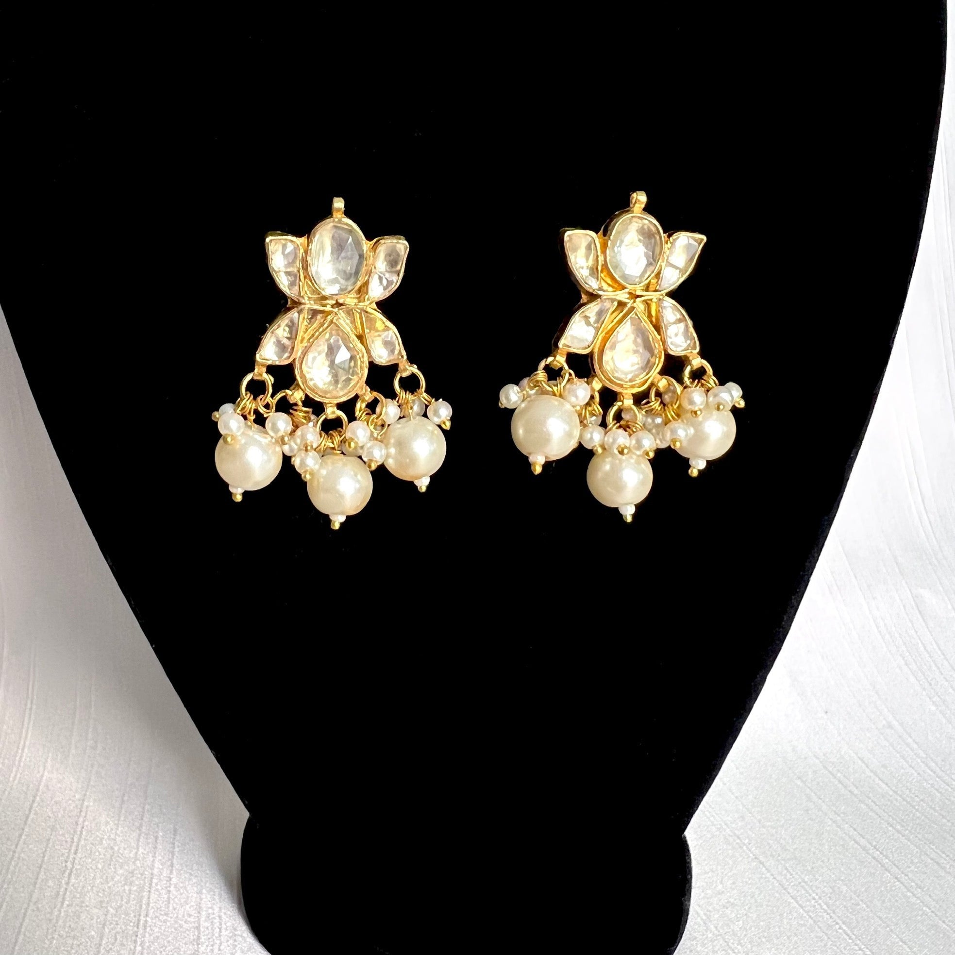 Madrid Pearl Set - Pachi Kundan | Ready - to - ship - Touch Of Elegance