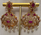 Ruby Rani Haar Set | Ready - to - ship - Touch Of Elegance