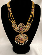 Ruby Rani Haar Set | Ready - to - ship - Touch Of Elegance