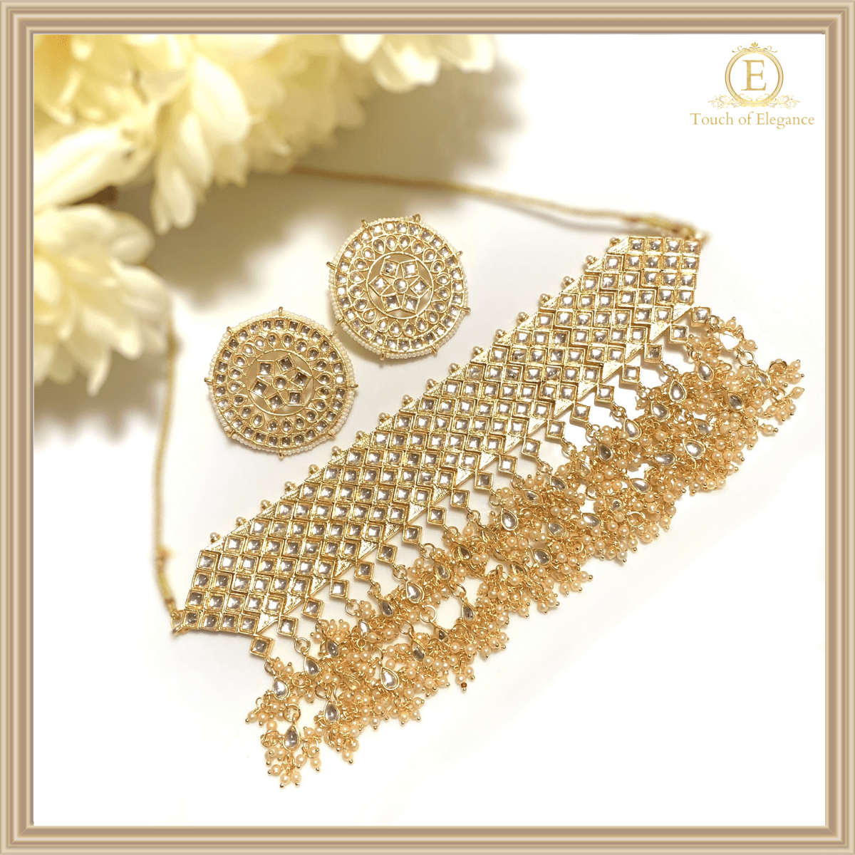 White Flower Set | Ready-to-ship - Touch Of Elegance
